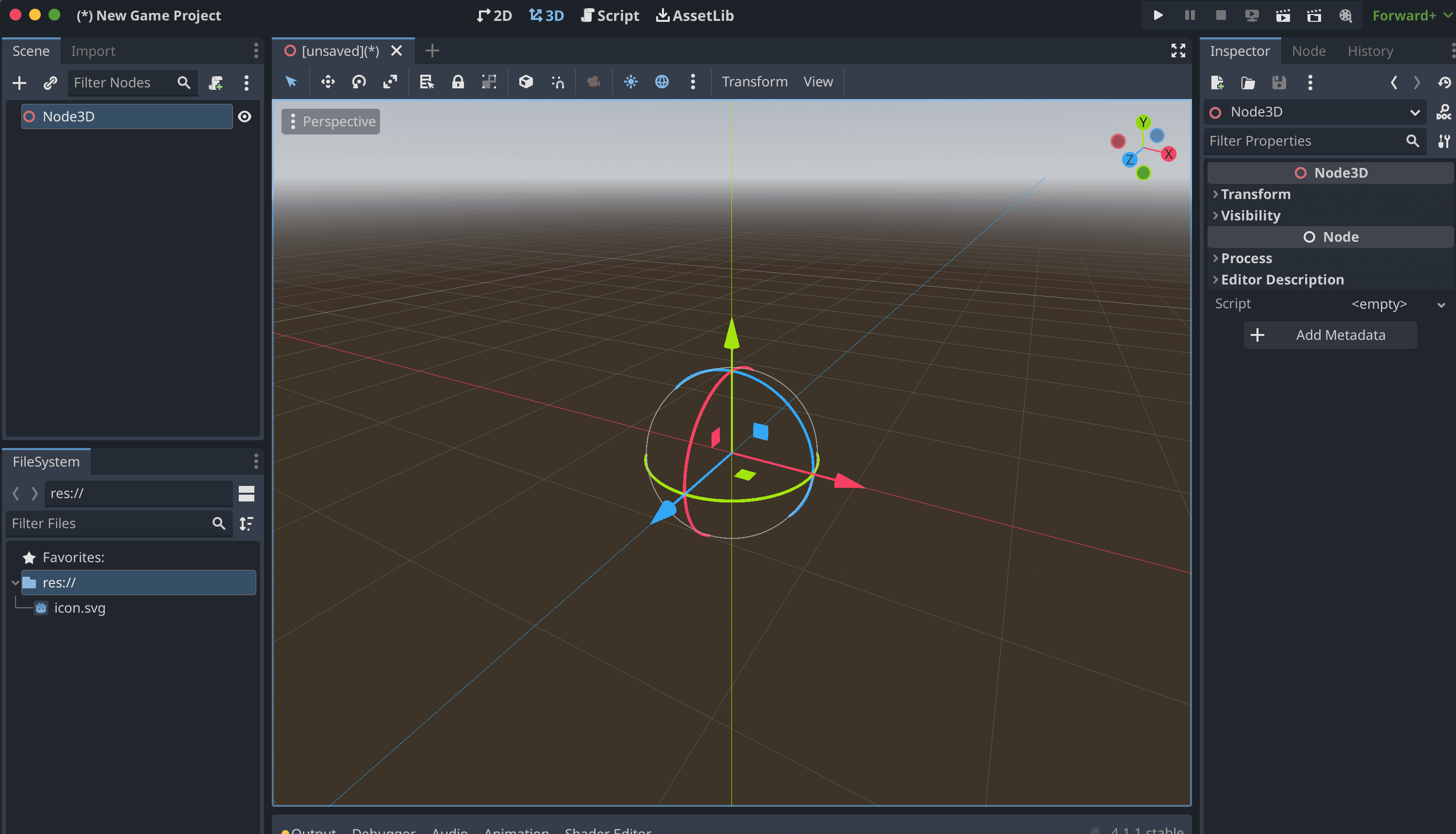 using the godot game engine