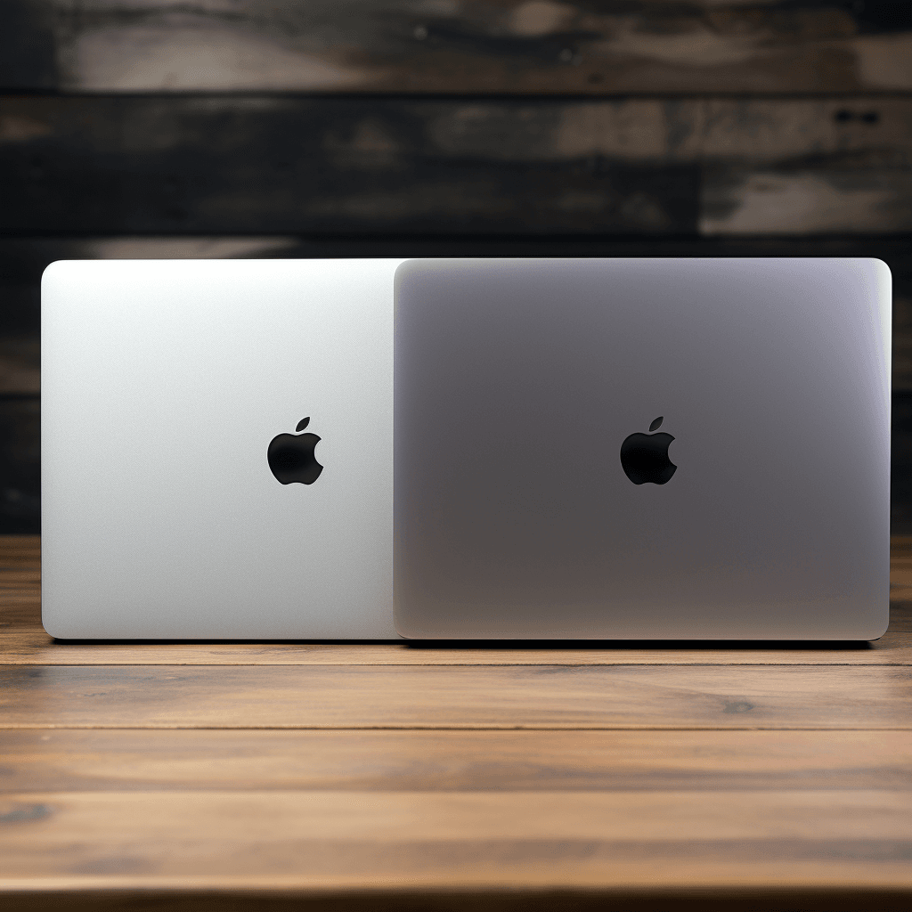 Comparison of Space Gray and Silver MacBooks