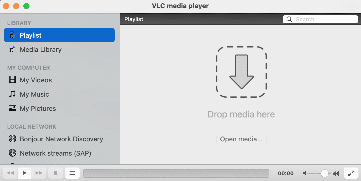 using vlc player